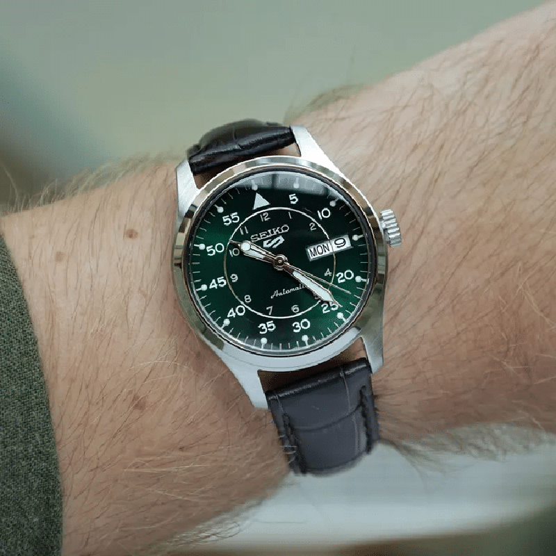 Seiko 5 Sports 'Kelly Flieger' Green Dial Men's Watch- SRPJ89K1